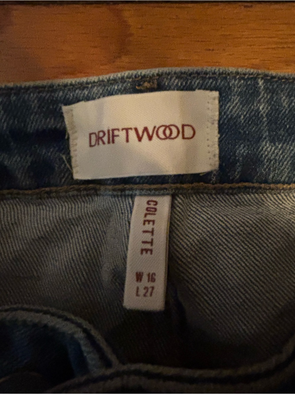 Women’s Driftwood Cropped Jeans with Embroidered Raw Hem